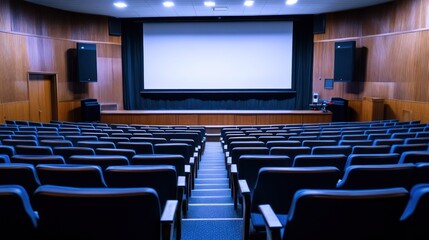 Fototapeta premium Empty Auditorium Awaiting Audience