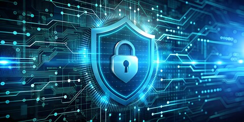 Fototapeta premium Cybersecurity background