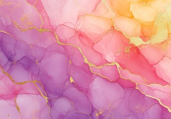 A gold and pink background with a purple line