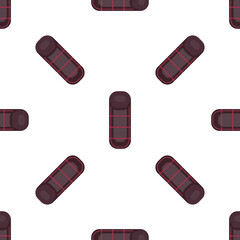 Sleeping bag pattern seamless camping equipment travel adventure resting outdoors repeating background texture tileable textile design