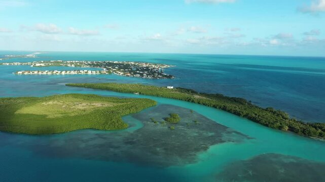 Drone footage of Toms Harbor Cut & Duck Key in the Florida Keys