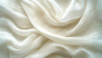 Obraz premium A white fabric with a wavy pattern
