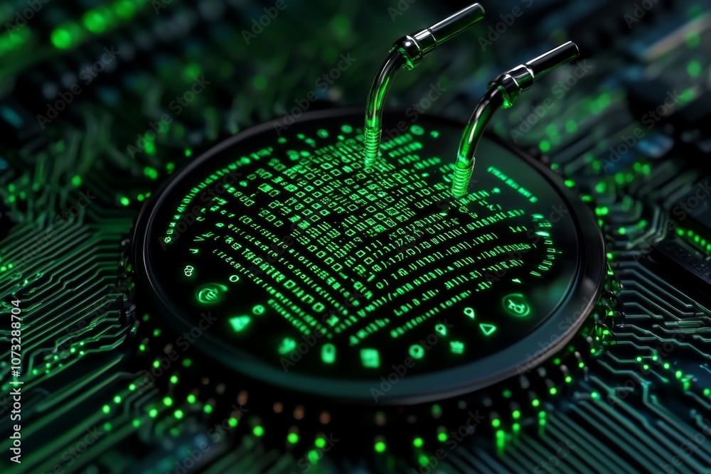 Leinwandbilder A detailed view of code on a computer screen, symbolizing data processing and software development