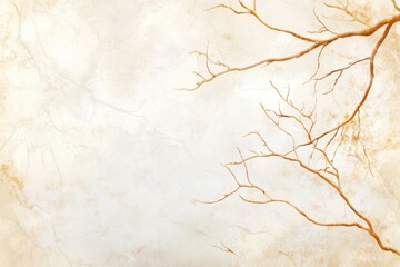 A Captivating Moody Landscape Etched With Delicate Branches Under a Soft, Atmospheric Sky at Dusk