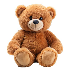 Fototapeta premium Brown teddy bear isolated on transparent background