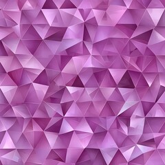 Fototapeta premium A vibrant abstract texture made up of various shades of pink triangles, creating a modern and dynamic pattern that adds depth and interest to any design.