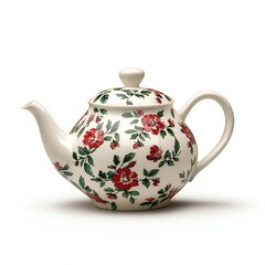 Elegant floral teapot perfect for afternoon tea or decorative display.