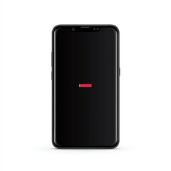 Minimalist smartphone design with a loading screen in a modern setting.