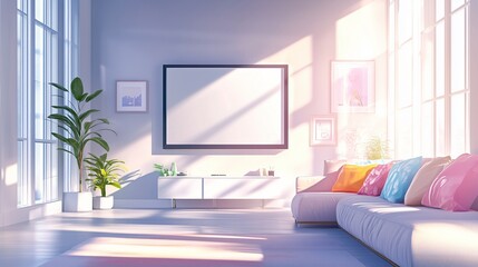 Minimalist Pastel Workspace and Cozy Lifestyle Scenes