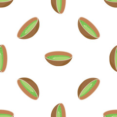 Seamless pattern featuring brown bowls filled with vibrant green matcha tea, perfect for tea lovers and healthy lifestyle designs