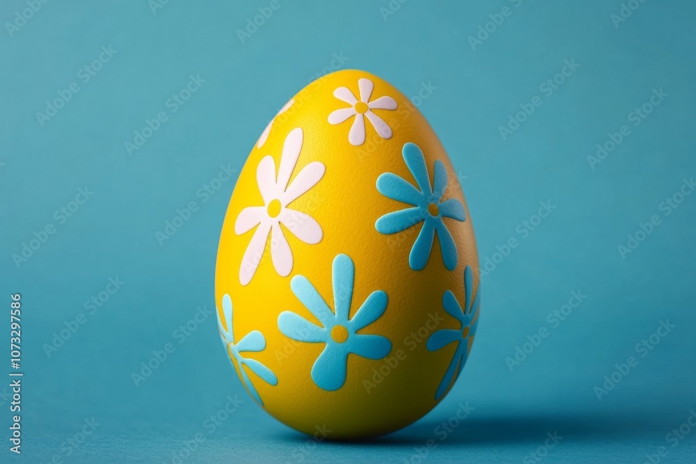 Aufkleber minimalist design of a single easter egg with simple pastel colors and clean lines