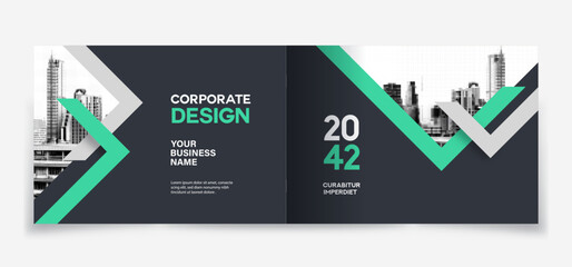 City Background Business Book Cover Design Template