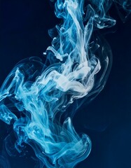 Fototapeta premium Calming Blue and White Smoke-Like Blends with Soft Edges 