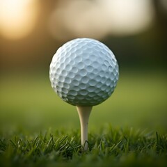 Golf ball on a stand