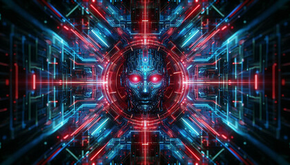 テロリストをイメージした抽象的イラスト