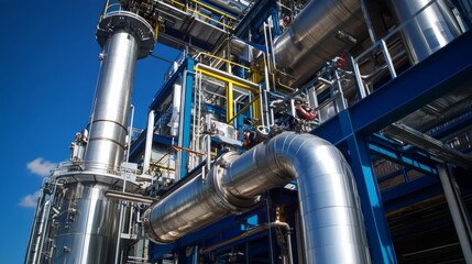 CO2 scrubbing methods for clean industrial emissions, illustrating tech solutions, stock photos,