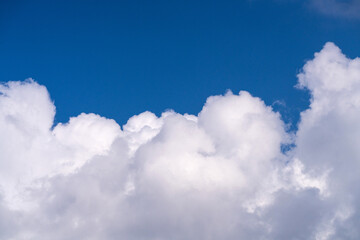 white cloud and blue sky