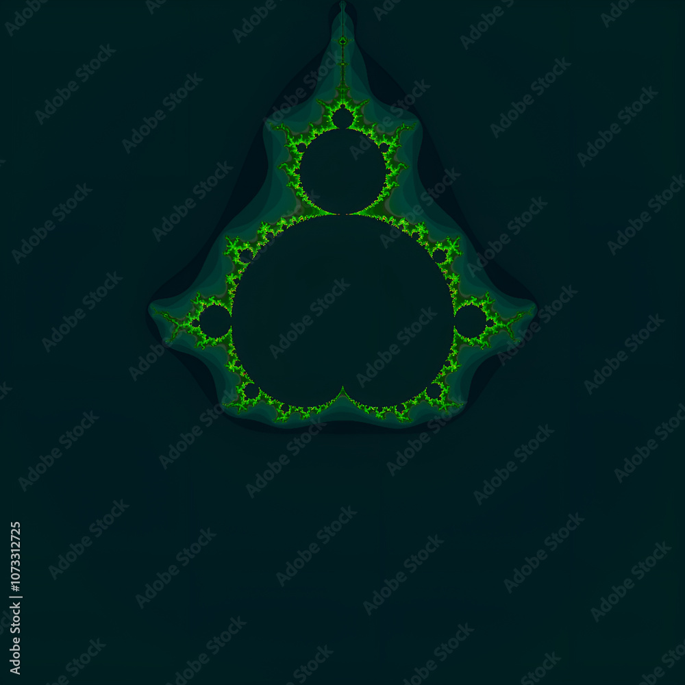 Fototapete image of a mathematical expression, the maldenbrott fractal. using computer graphics resources.