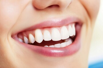 Fototapeta premium female smile with bright, white teeth