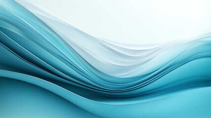 Fototapeta premium Abstract background Smooth gradient waves in shades of blue and white create serene background. flowing lines evoke sense of calm and tranquility, perfect for various design projects