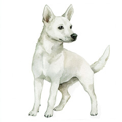 Cirneco Delletna Dog Watercolor: Cute And Creepy A4 Print for Dog Lovers