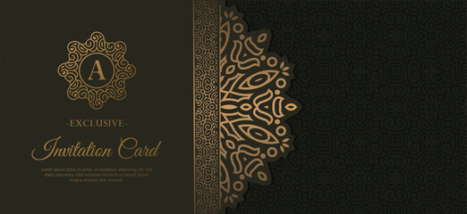 luxury invitation background style ornamental pattern