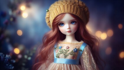 Obraz premium Miniature Dolls : The Dreamy Forest Dolls. An Artistic Collection of Dolls in Harmony with Beautiful Nature.