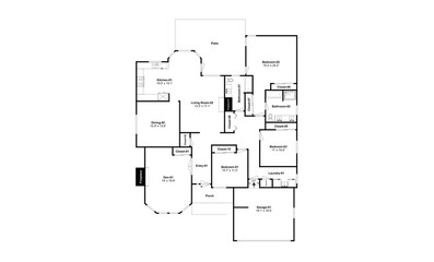 3 bedroom floor plan 2D