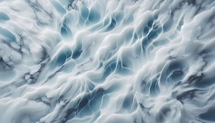 Obraz premium Frosty White Marble texture with Light Blue elegant Veins 