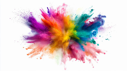 Fototapeta premium Vibrant explosion of colors creating a dynamic art design