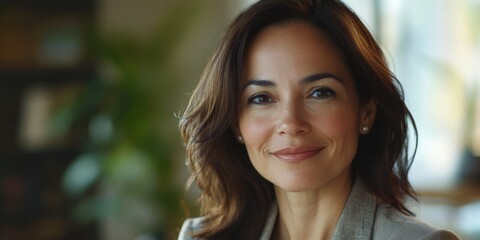 Obraz premium Businesswoman Smiling at the Camera