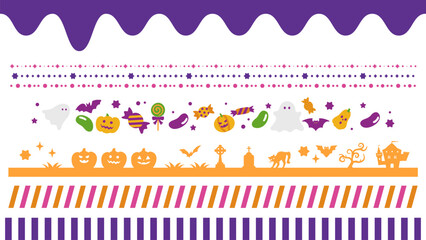 ハロウィンのいろんな装飾ラインセット
