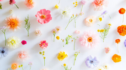 blossom flowers blooming floral festive bouquet wall fashion various colorful vibrant background. 3D fashion pastel beautiful romantic card wallpaper