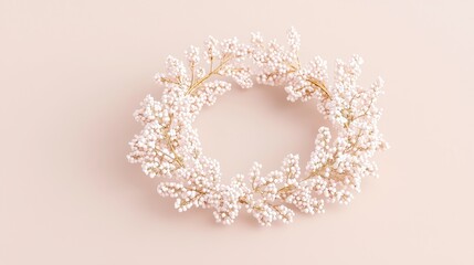 Create a stunning floral wreath using delicate baby's breath for your home decor