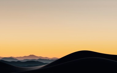 Obraz premium Glowing stars on a soft gradient sky, representing tranquility and the beauty of the cosmos, minimalist celestial design, 3D illustration