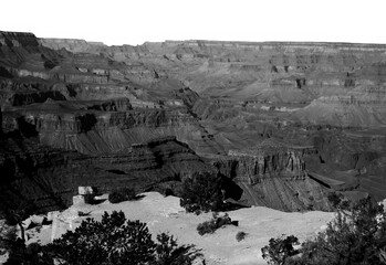 Hazy Sky Day At The Grand Canyon Arizona On Film
