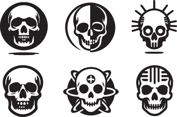 Art & Illustration, People skull, Human head skull Illustrator, skull Illustrator