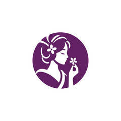 Japanese lady logo