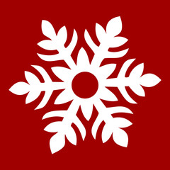 Winter's Touch: Intricate Snowflake Vector Design.