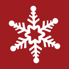 Winter's Touch: Intricate Snowflake Vector Design.