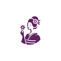Japanese lady logo