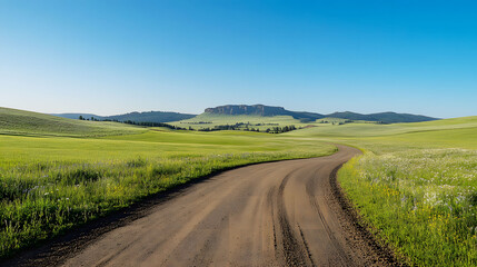 Fototapeta premium Horse Track Scenery. Horizontal photo