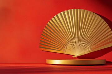 Featured image mockup of an elegant golden design   