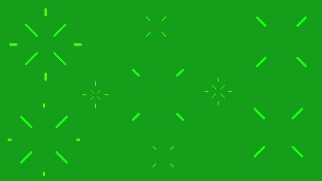 line blast template elements cartoon green color firework element. Transparent background in After Effects pop up, line, shiny, blast on green screen background, sky.