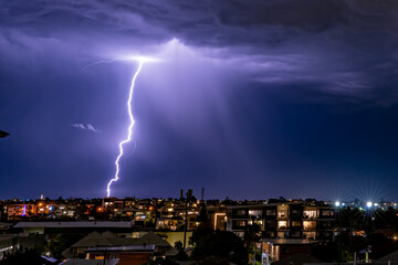 lightning in the city