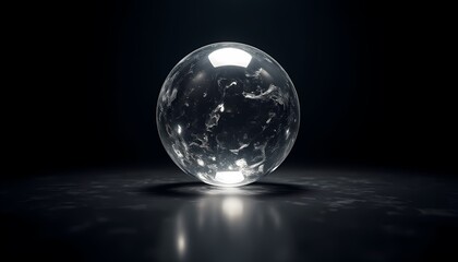 sphere in front, Biomorphic Lumia effect