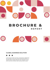 Colorful Geometric Design for Corporate Report 2045