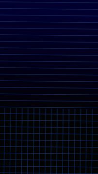 Square Grid Pattern Rotating on Dark Blue Wallpaper. Vertical Motion Graphic Animation Concept