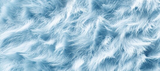 Obraz premium fine blue towel fur texture background, feather 8