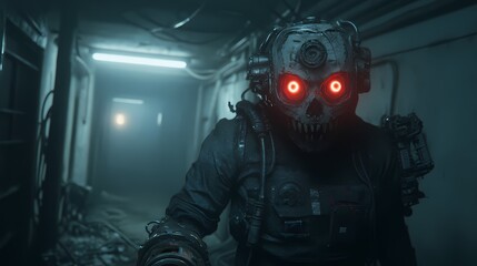 Fototapeta premium Future Warzone: Rise of the Machines